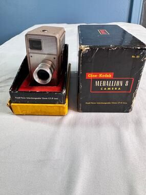 Vintage Cine-Kodak Medallion 8 Movie Camera 8mm Original Box Untested